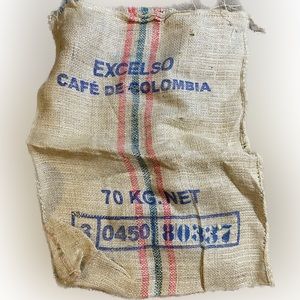 Burlap Jute Coffee Sack Colombia Colombian Excelso bag